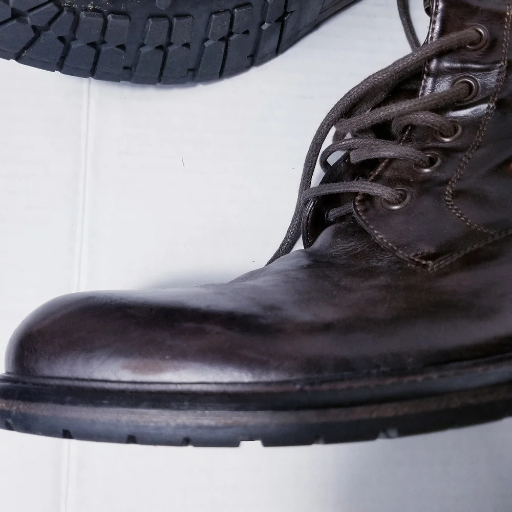J&M 1850 MEN'S ITALY SHEARLING BOOTS SIZE 9.5
